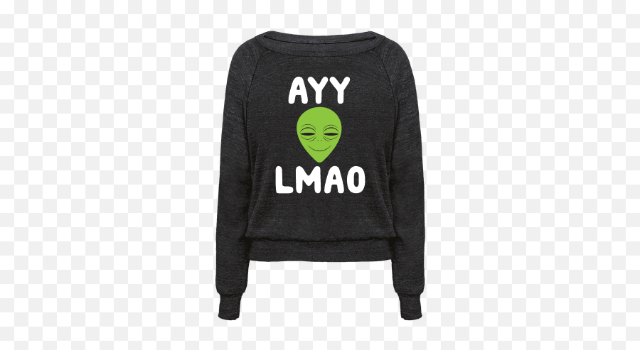 A Y Y L M A O - Long Sleeve Emoji,Alien Emoji Sweatshirt