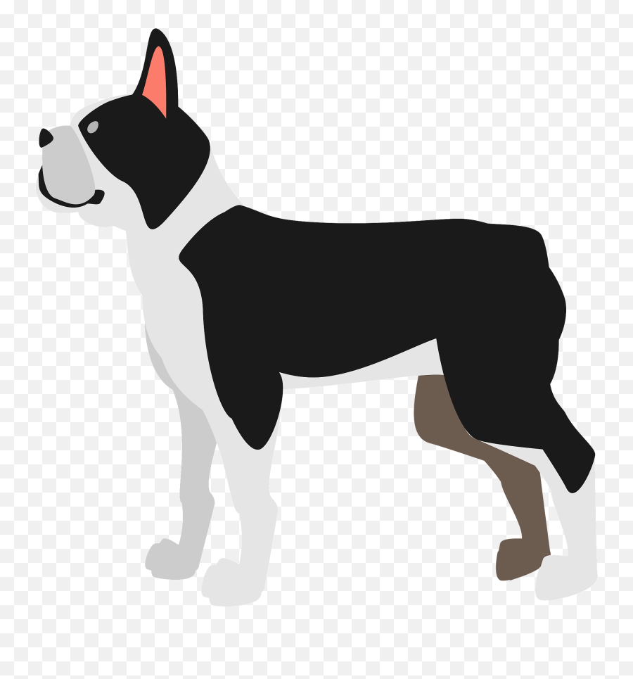 Boston Terrier Dog Clipart - Collar Emoji,Scottie Dog Emoji