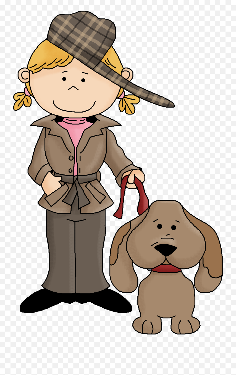 Female Detective Clipart - Kid Detective Clipart Emoji,Detective Hat Emoji