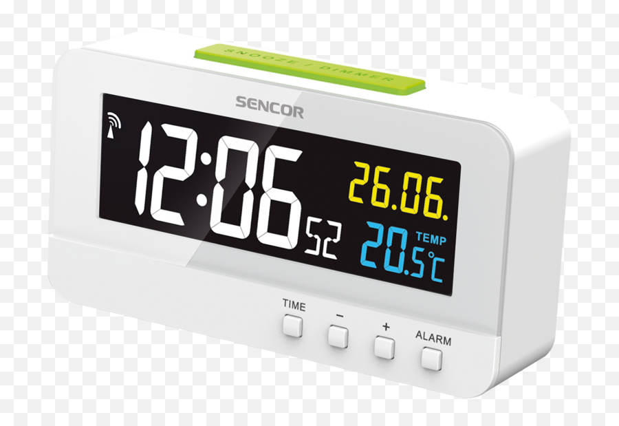 Digital Alarm Clock Sencor Sdc 4800 W - Digitaalne Äratuskell Emoji,Alarm Clock Emoji Png