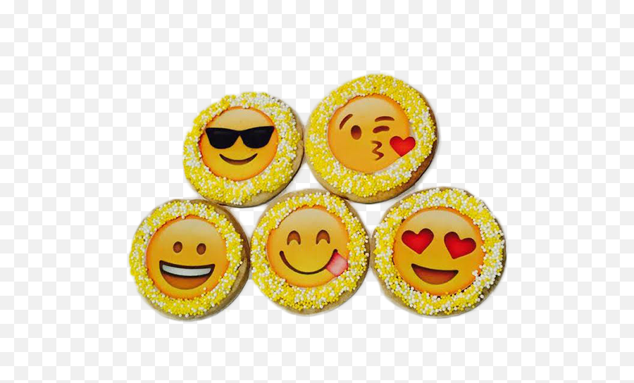 Emoji Sugar Cookies With Nonpareils - Happy,Passover Emoji