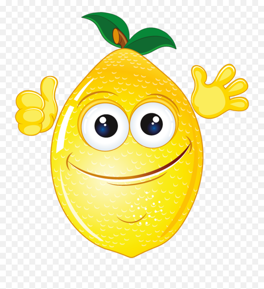 Mq Yellow Lemon Lemons Cartoon Sticker By Marras - Happy Emoji,Lemon Emoticon