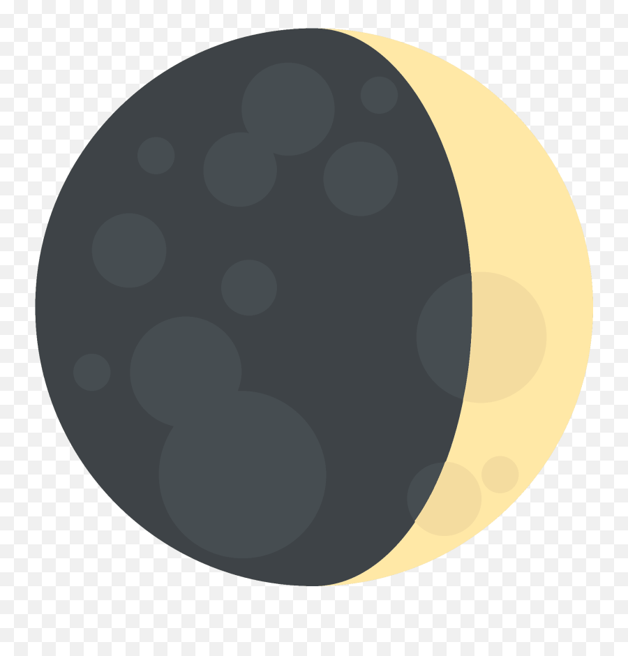Waxing Crescent Moon Emoji Clipart Free Download - Emoji Eclipse,Transparent Background Emojis