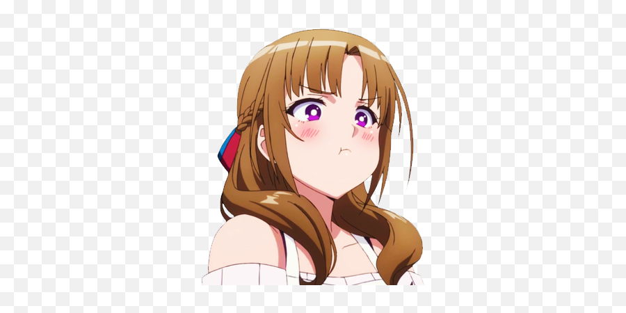 Anime Girl Pout Meme Emoji,Pout Emoji