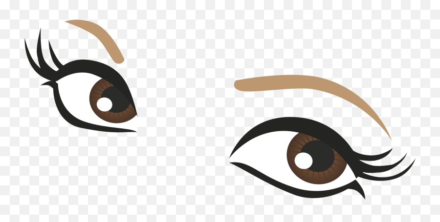 Eyelashes Clipart Fancy Eyelashes - Brown Eyes Clipart Emoji,Emoticons Batting Eyelashes