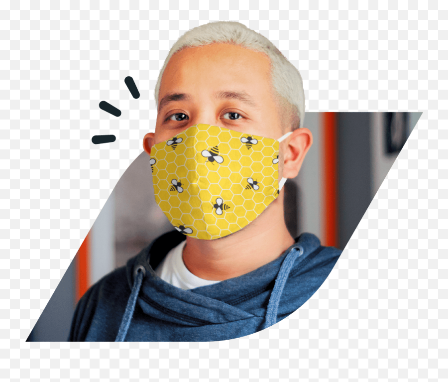 Custom Face Mask Printing From - Cool Facemask Png Emoji,Personalized Emoji