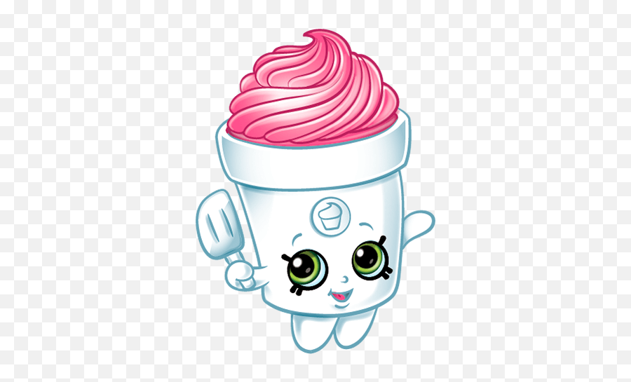 Helado Fresa Shopkins Sticker - Helado De Fresa Emoji,Shopkins Emoji