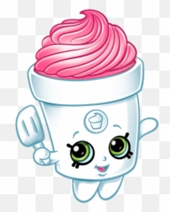 Helado Fresa Shopkins Sticker - Helado De Fresa Emoji,Shopkins Emoji
