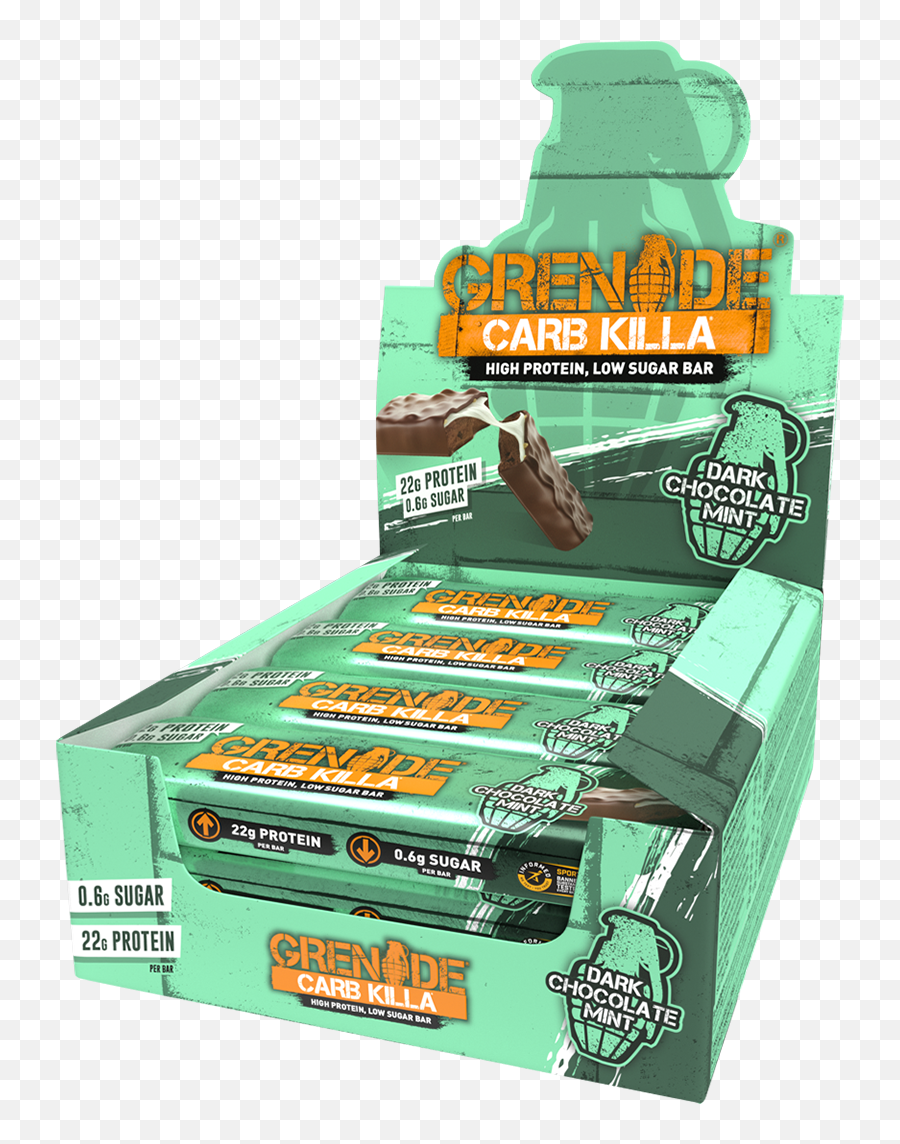 Carb Killa Protein Bar Dark Chocolate Mint 12 Bars Emoji,Ice Cream Mint Emojis