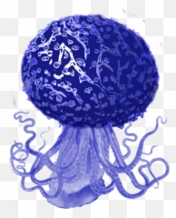 The Frozen Brain By Jason Renslow - Vintage Octopus Emoji,Brain Octopus Emotions