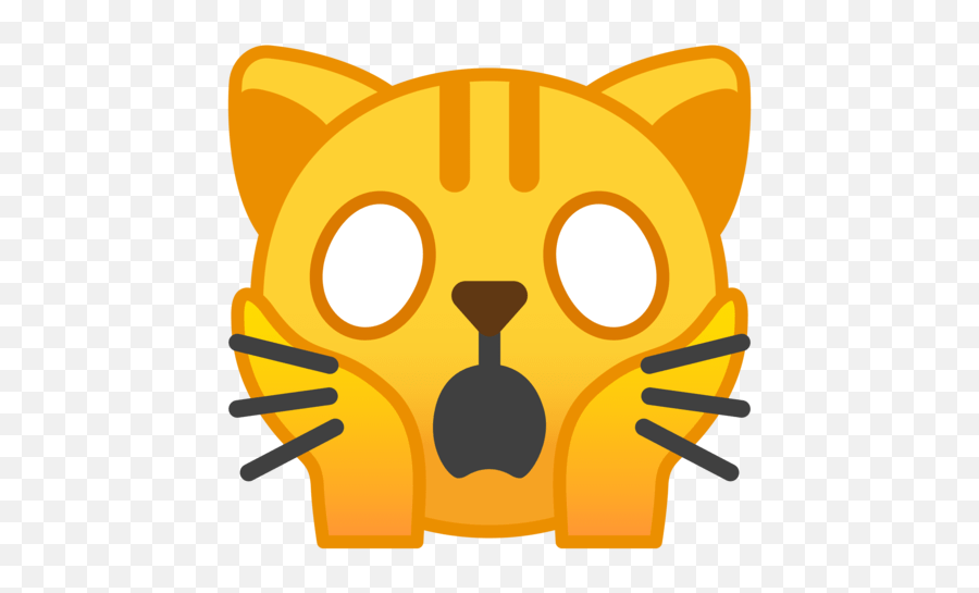 Frightened Cat - Emoji,Cat Angel Emoticon