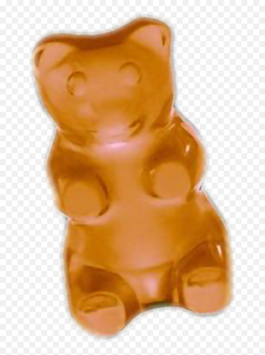 Orange Gummy Bear Sticker - Orange Gummy Bear Transparent Background Emoji,Gummy Bear Emoji