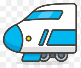Bullet Train Emoji Clipart - Dibujo Animado De Un Tren Bala,Bullet Emoji