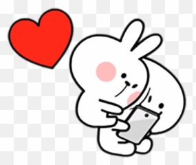 Animation Spoiled Rabbit - Telegram Sticker Clingy Hug Emoji,Whatsapp Rabbit Emoticon