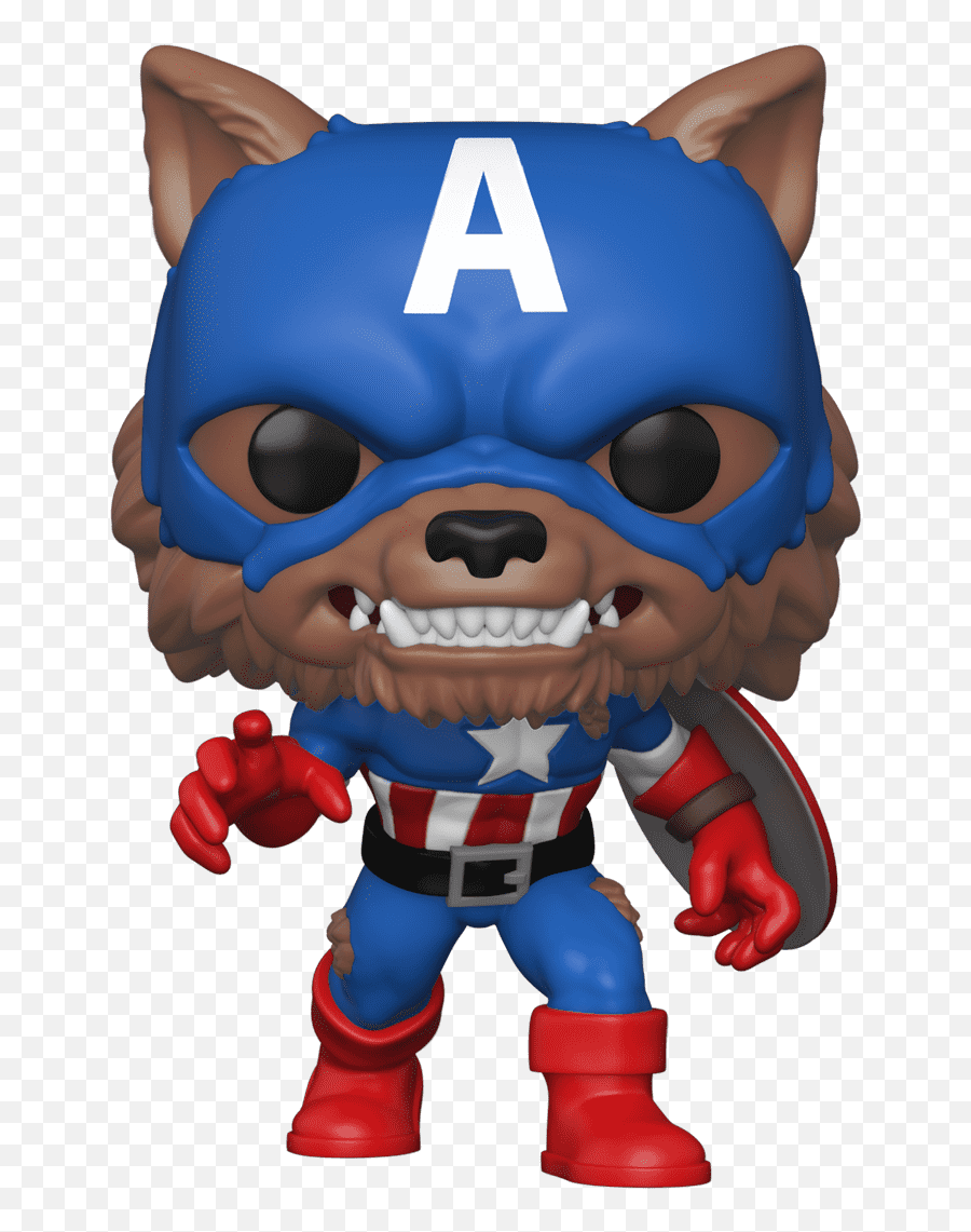 See New Marvel Releases - Capwolf Funko Pop Emoji,Captain America Emotion Cards