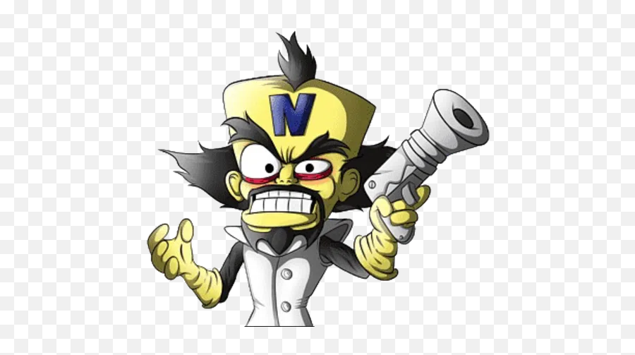 Crash Bandicoot 2of 2 Whatsapp Stickers - Stickers Cloud Doctor Neo Cortex Emoji,Crash Bandicoot Emojis