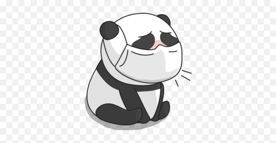 Giant Panda Stickers - Live Wa Stickers Dot Emoji,Whatsapp Panda Emoticon