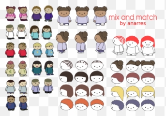 Mix And Match Opengameartorg - Clip Art Emoji,Match Emotions