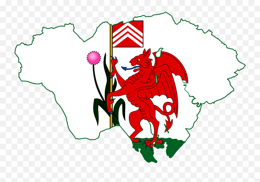 Welsh Flag Map - Clipart Best Wales Flag Map Png Emoji,Wales Flag Emoji