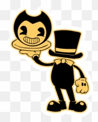 Magician Bendy Sticker In 2021 Bendy And The Ink Machine Emoji,Rick And Morty Personal Space Emoticon
