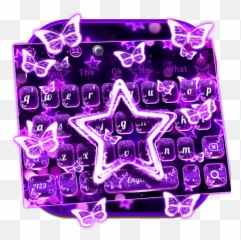 Sparkling Purple Neon Star Keyboard 10001001 Apk Download Emoji,Zed Emojis
