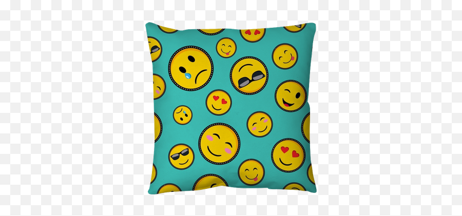 Cute Emoji Designs Seamless Pattern - Imagenes Lindas De Emojis,Emoji Pillow