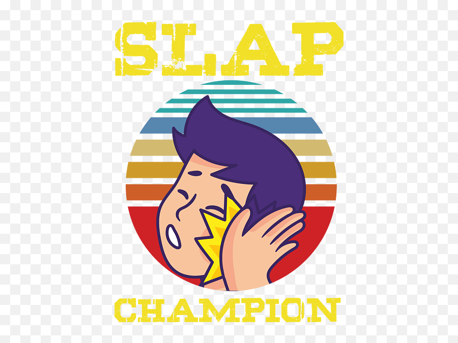 Slap Champion Slapping Contest Sports Gift Adult Pull - Over Emoji,Facebook Emoticon, Slapping Our Forehead