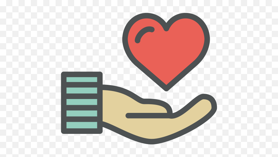 Icon Of Flat Line Valentine Icons - Icono Mano Con Corazon Emoji,Heart Hands Emoji
