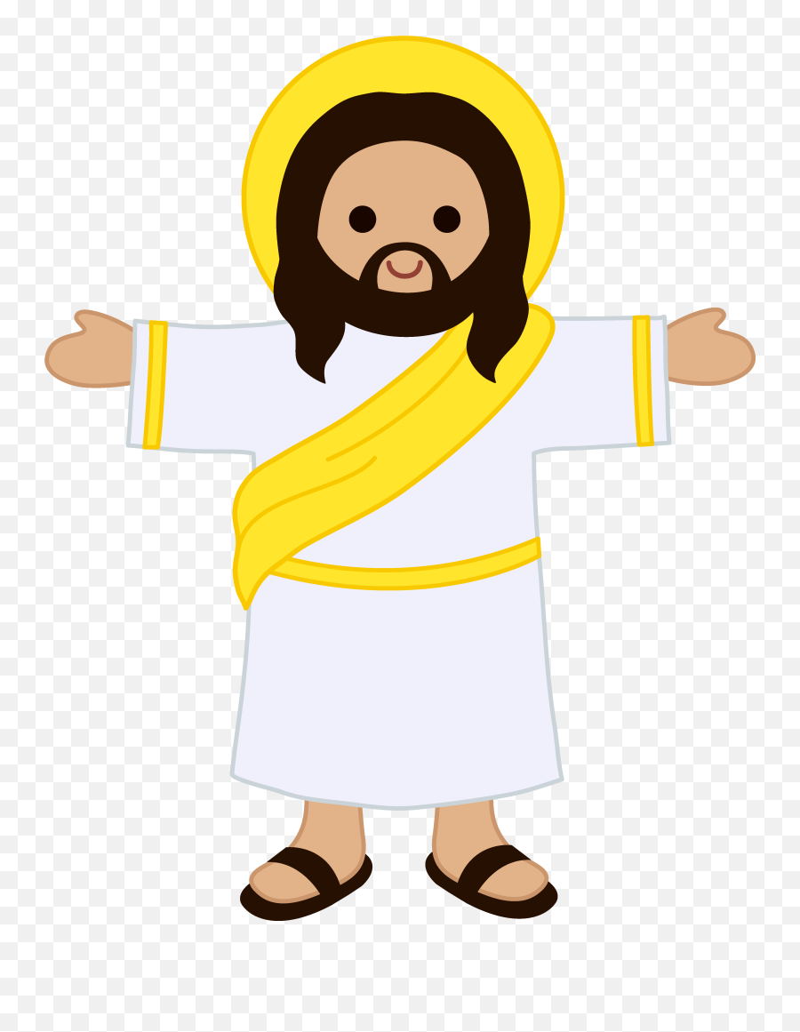 Jesus Clipart 9 - Clipartix Jesus Clipart Emoji,Black Jesus Emoji