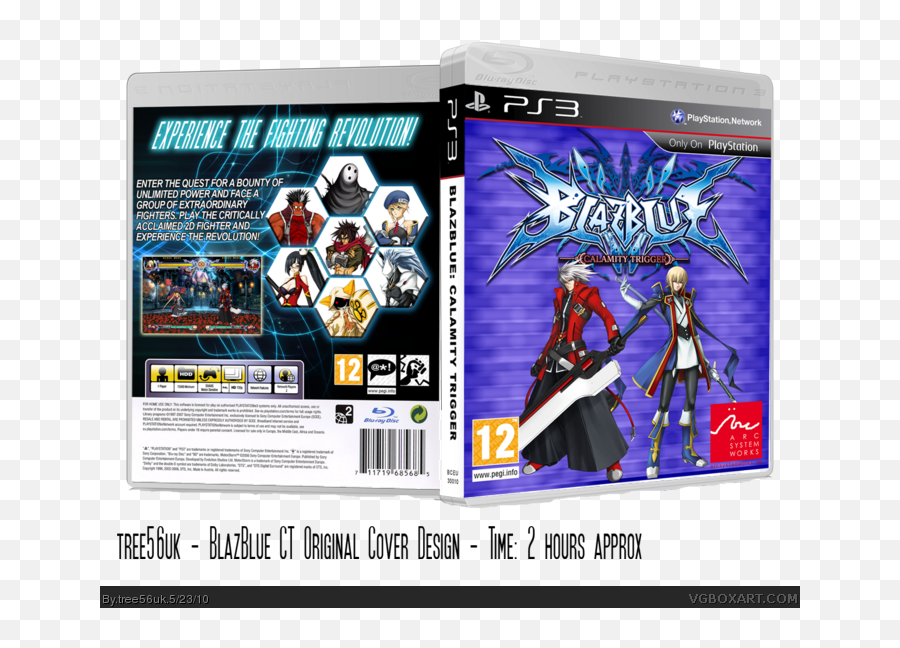 Blazblue Calamity Trigger Playstation 3 Box Art Cover By Emoji,Blazblue Text Emojis