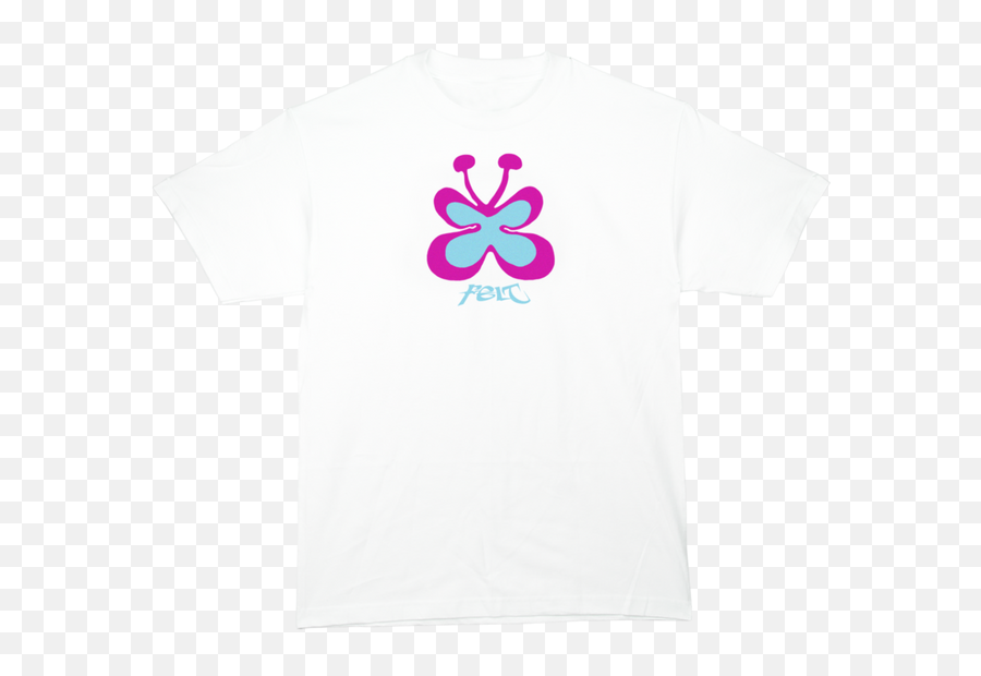 Felt - Another Butterfly Tshirtwhite U2013 Lucre Industries Emoji,Butterfly Emoji