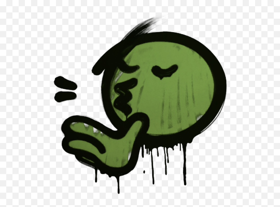 Sealed Graffiti Chef Kiss Battle Green U2014 Csgo Wiki By Emoji,Stiletto Emoji
