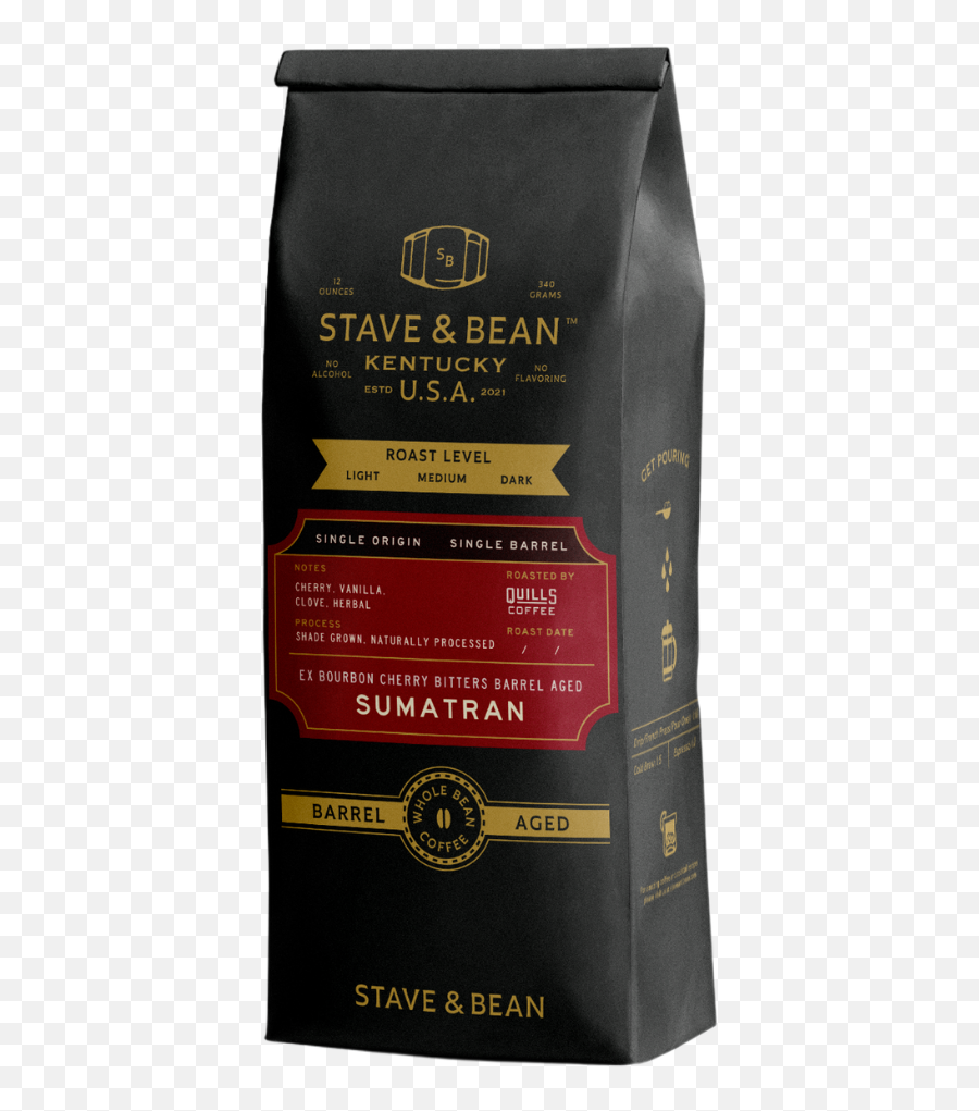 Stave U0026 Bean Coffee Beans - Peerless Bourbon Barrel Aged El Emoji,Bourbon Emojis