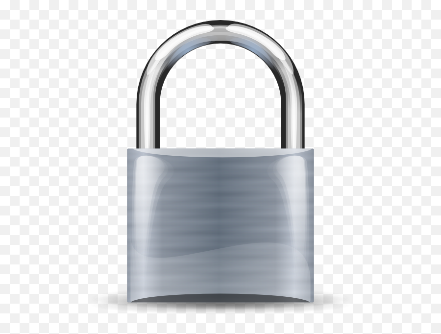 Padlock Silver Medium Clip Art At Clkercom - Vector Clip Emoji,Locked Emoji