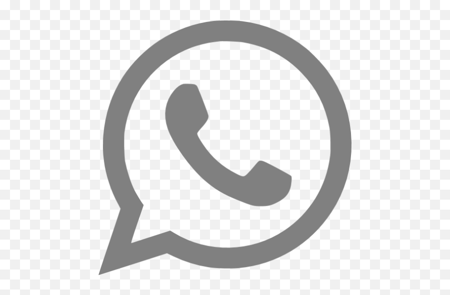 Gray Whatsapp Icon - Free Gray Site Logo Icons Black Whatsapp Icon Transparent Emoji,Whatsapp Emoticon List