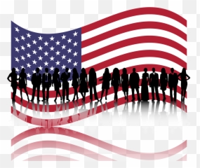 Transparent Overlay Silhouette Sticker By Xxxggxxx - Transparent Memorial Day Flag Emoji,Happy 4th Of July Emoji