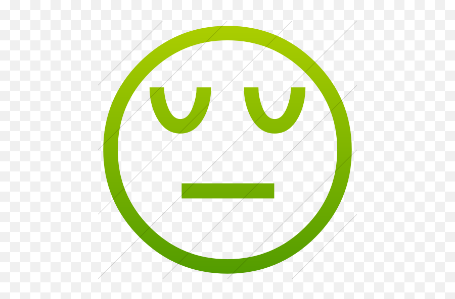 Classic Emoticons Pensive Face Icon - Dot Emoji,Green Emoticons