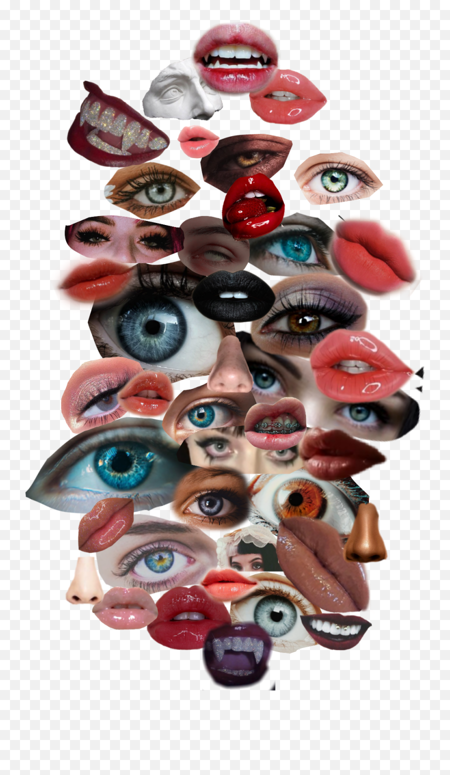 Eyes Lips Nose Sticker By Camila Matos Emoji,Eye Lip Eye Emoji