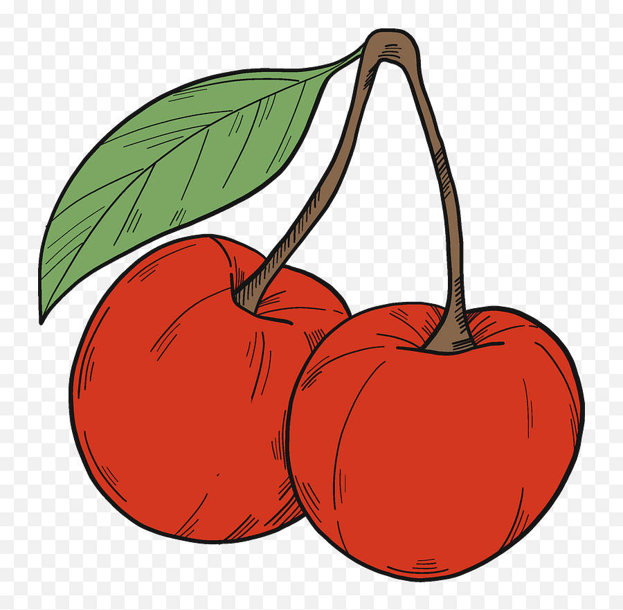 Cherries Clipart - Fitness Nutrition Emoji,Emoji 3 Cherries