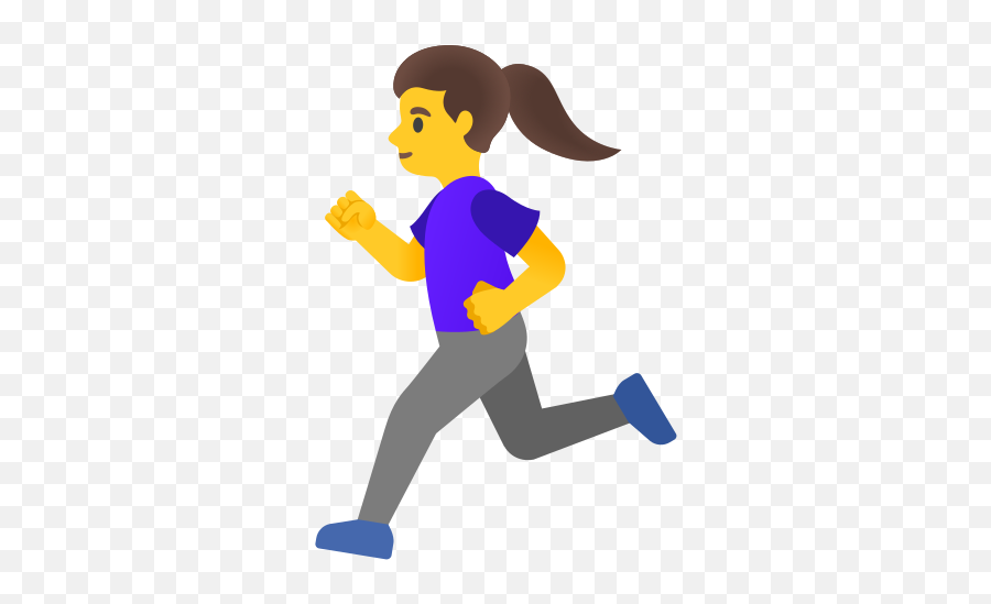 Woman Running Emoji - Emoji Running,Women Emoji