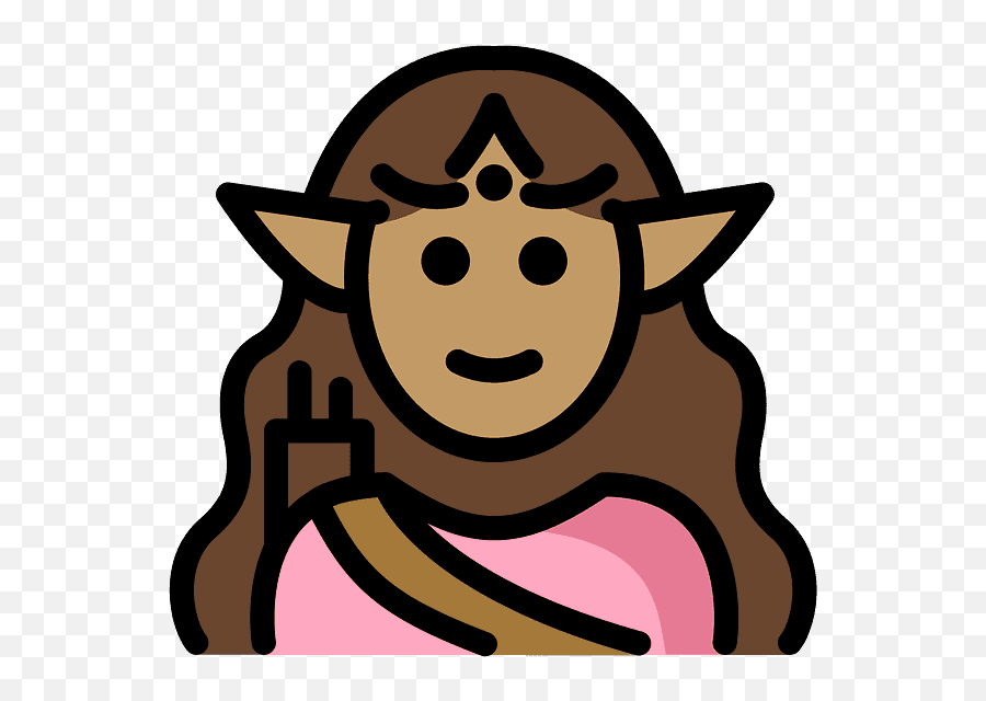 Woman Elf Emoji Clipart - Openmoji,Elf Emojis