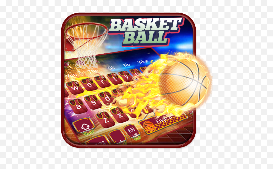 Fire Basket Ball Keyboard Theme - Apps On Google Play For Basketball Emoji,Basketball Emojis
