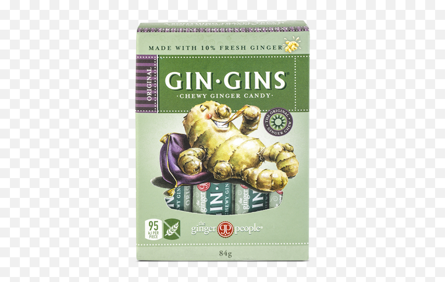 Gin Gins Orginal Chewy Candy 42g - Gin Gins Emoji,Emotion Candy