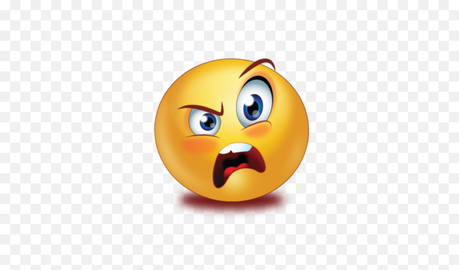 Library Of Yelling Emjoi Clip Art - Angry Emoji Png Mart,Shh Emoji Transparent