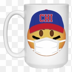 Baseball Maskmoji 15 Oz - All You Need Is Love Mug Emoji,Packers Emoji