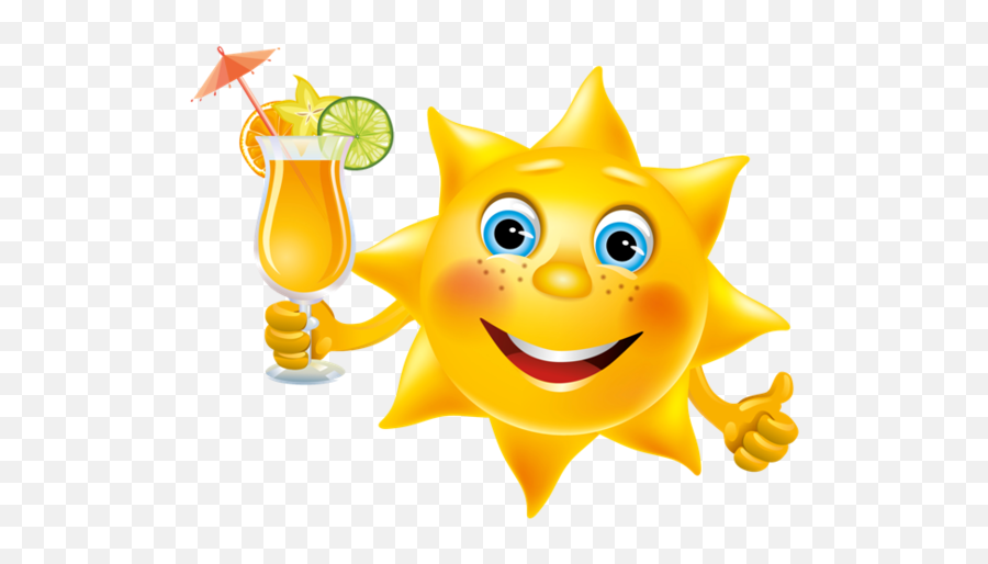 Tubes Soleil Lune - Émoticones Soleil Emoji,Tropical Drink Emoji