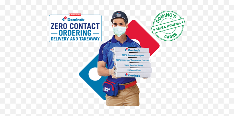 Dominos Pizza - Zero Contact Delivery Page Emoji,Who Does The Domino's Emoji Commercial