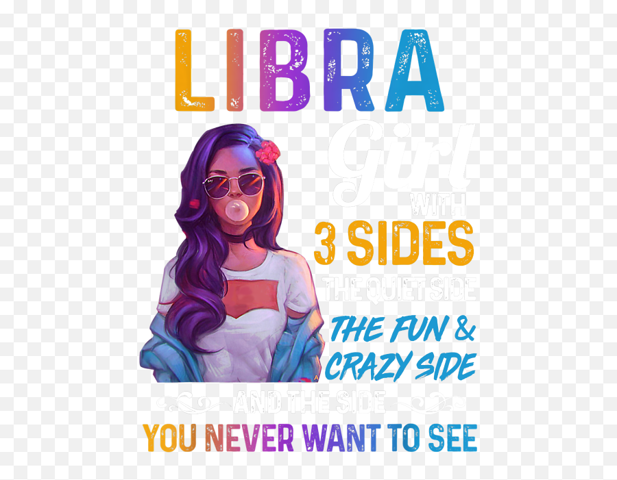 Libra Girl With Three Sides Womens Gift T - Shirt Fleece Blanket Libra Girl Emoji,Girls Top Kids Unicorn Love Emojis Print T Shirt Tops & Legging