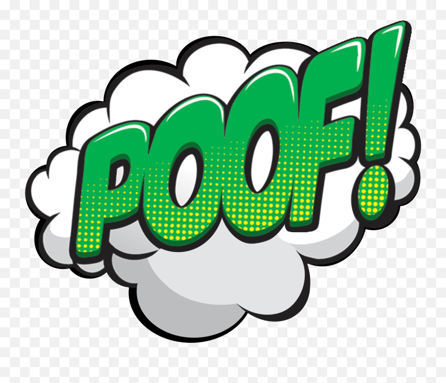 Poof Comic Sticker - Poof Png Emoji,Poof Emoji