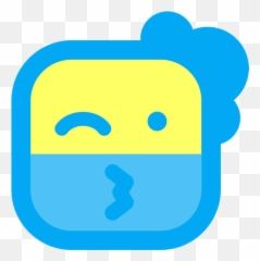 Kiss Emoji Icon Of Flat Style - Dot,Blow A Kiss Emoji